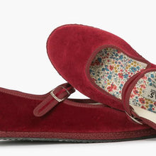 Load image into Gallery viewer, Mary Jane Velvet Slippers | Bordeaux
