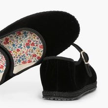 Load image into Gallery viewer, Mary Jane Velvet Slippers | Black

